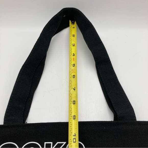 Barnes & Noble Books Repeating Logo Snap Top Canvas Tote Bag - Picture 8 of 8